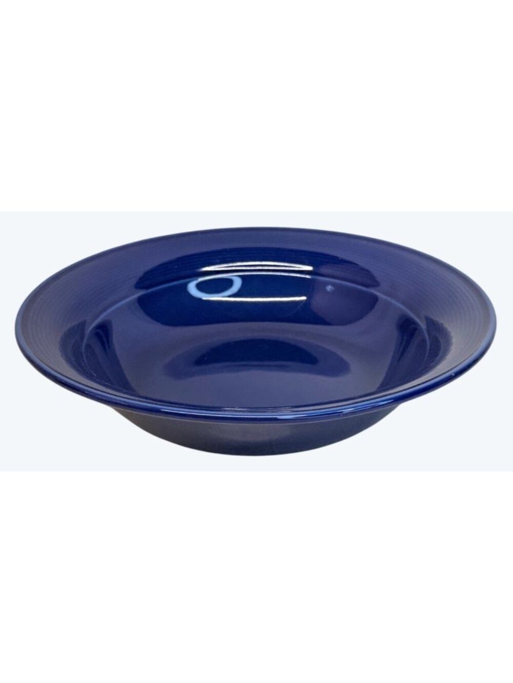 Nancy Calhoun Solid Color Sapphire Blue Round Vegetable Bowl 9 1/4"